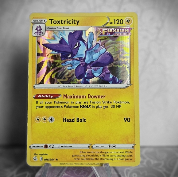 Toctricity 108/264 Pokémon TCH Holo Rare - Picture 1 of 2